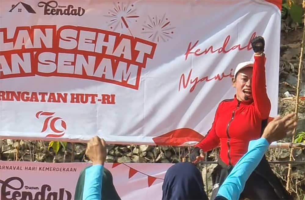 Jalan Sehat dan Senam Massal Dusun Kendal